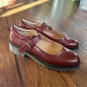 Urban Outfitters Women's Red Maryjane Shoes